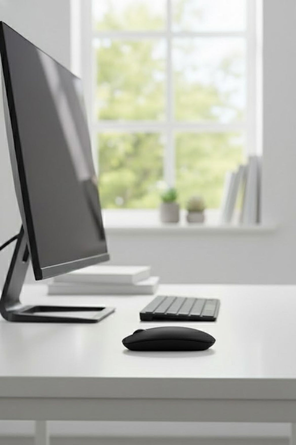 miorashop® Siyah Renkli Ergonomik Sessiz Kablosuz Mouse – USB Alıcılı, Ofis ve Oyun İçin Konforlu Bilgisayar Faresi MS6310