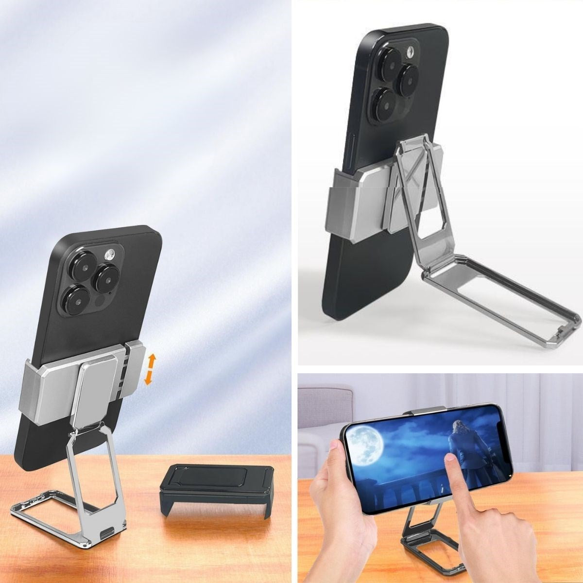 miorashop®  360 derece Dönen Tüm Telefon Tipleri İle Uyumlu Metal Telefon Standı Braket