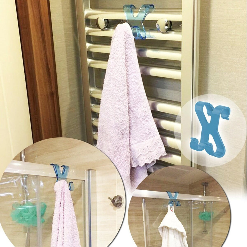 miorashop® Hang it Pratik Kolay Taşımabilir Havlupan 2 Kancalı Banyo Askısı