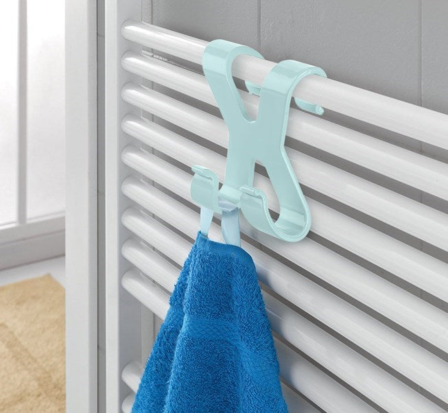 miorashop® Hang it Pratik Kolay Taşımabilir Havlupan 2 Kancalı Banyo Askısı