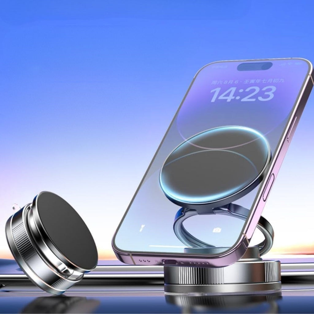 miorashop® Vakumlu Manyetik Telefon Tutucu – Güçlü Vakum 360° Döner Araç İçi Telefon Standı, Ultra Sabit Manyetik Destekli Mobil Cihaz Aparatı