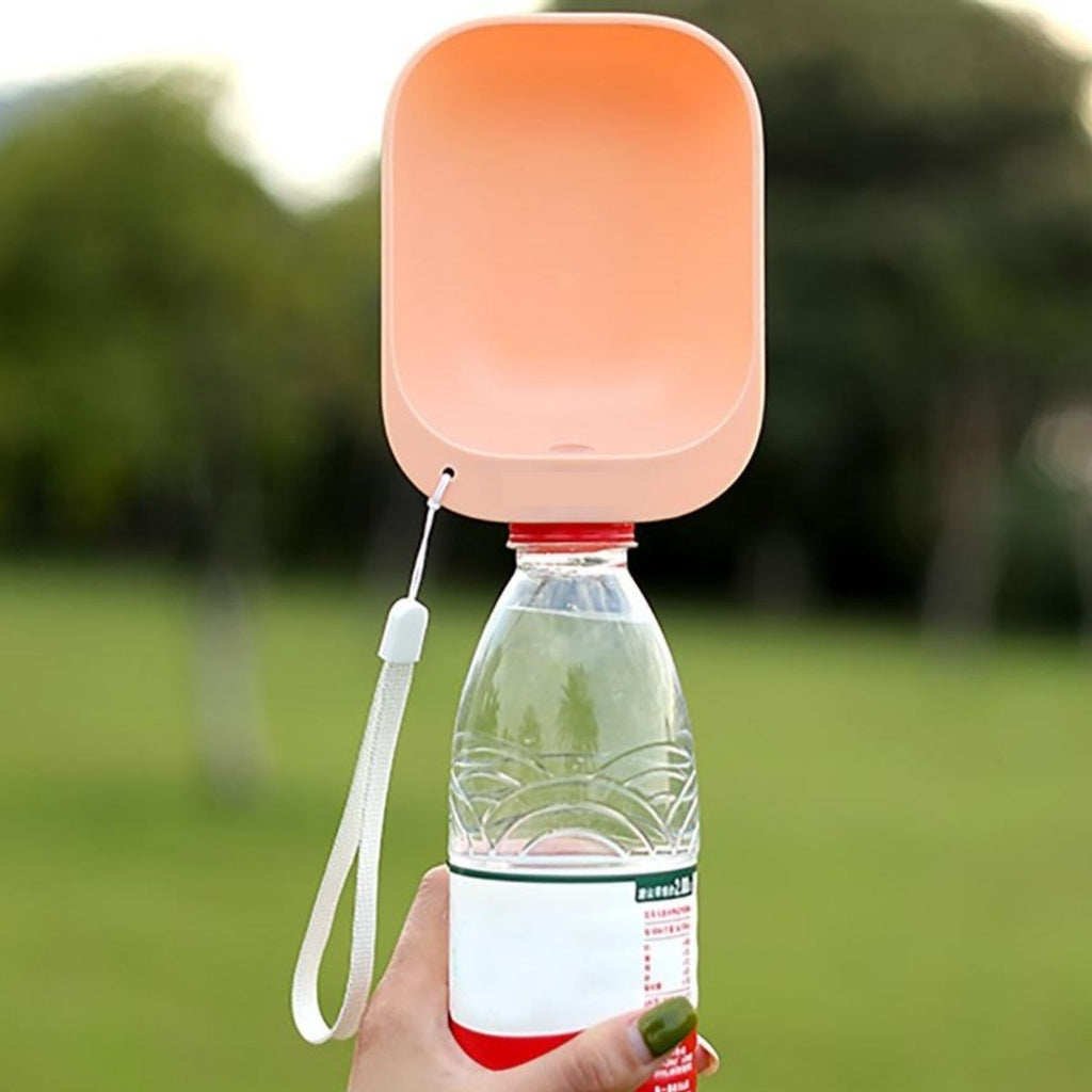 miorashop® Evcil Hayvan Plastik Yıkanabilir Taşınabilir Su Şişesi Bağlantılı Su Kabı