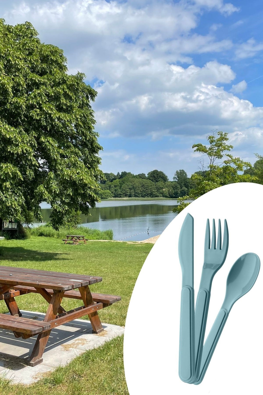 Kendiliğinden Kutulu Hijjenik Plastik Piknik Tipi Çatal Kaşık Bıçak Seti