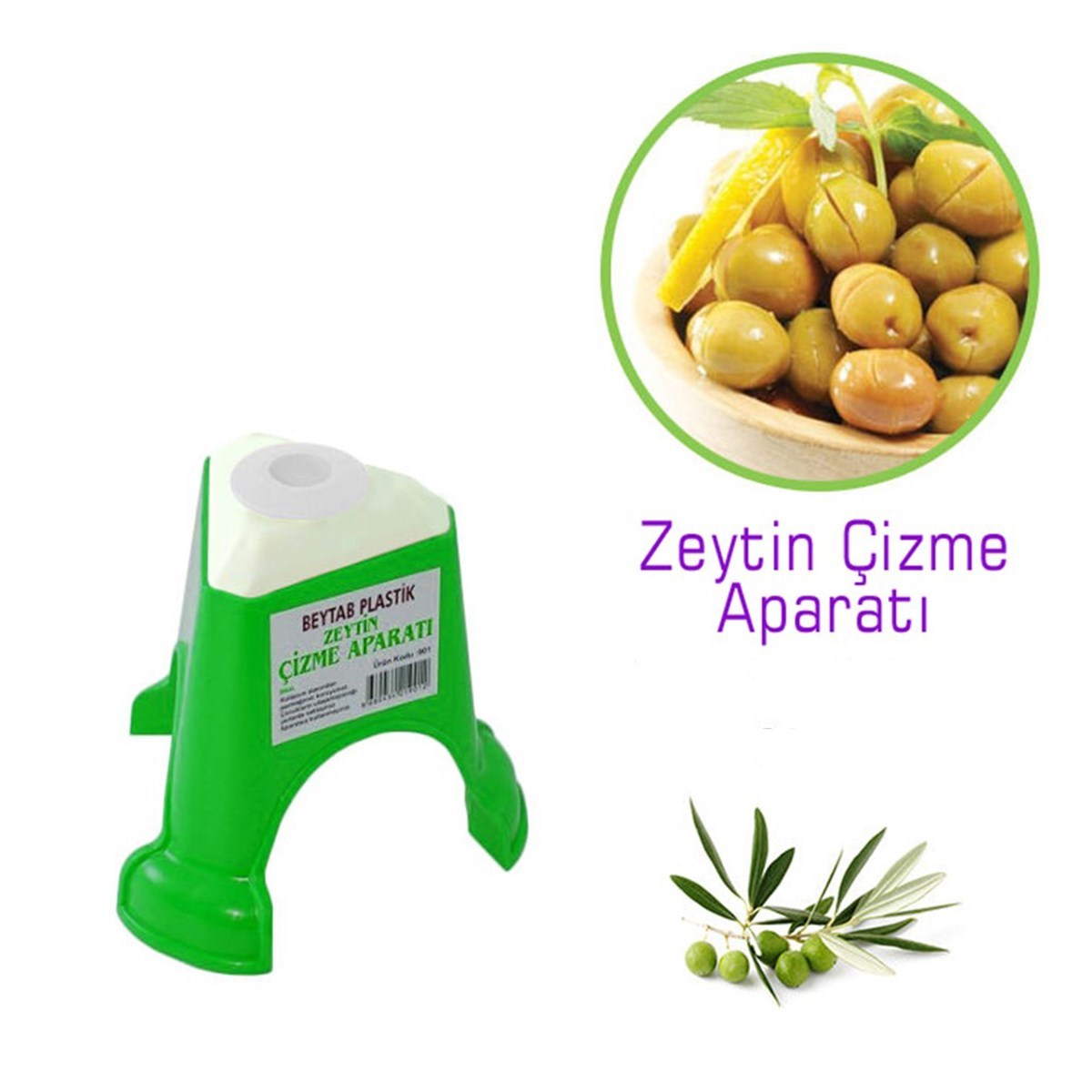 miorashop® Kolay Zeytin Dilme Çizme Aparatı Pratik Kolay Zeytin Çizici Alet