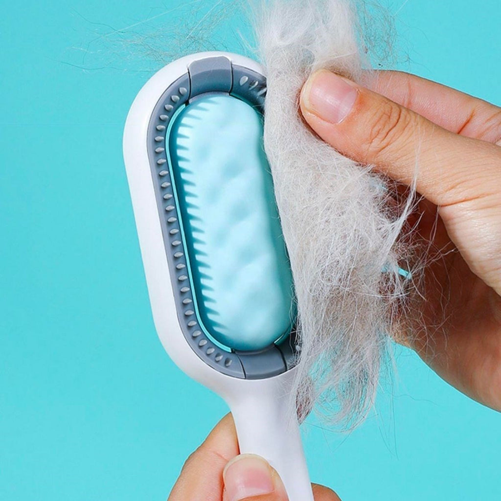 miorashop® Evcil Hayvanlar İçin Çift Taraflı Pet Fırçası Nemli Tüy Tarama Tarağı