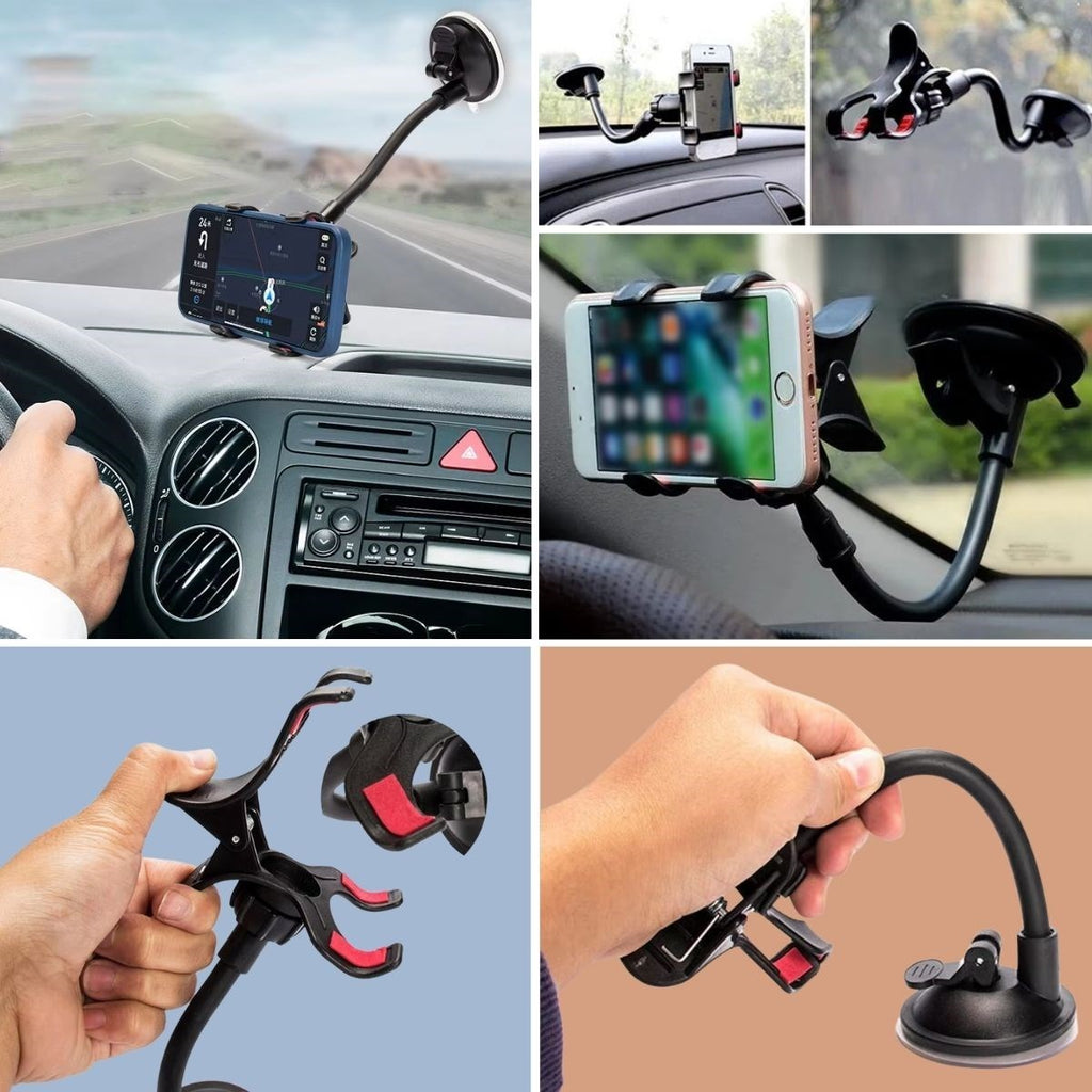 miorashop® Akrobat Cama Sabitlenen Güçlü Vakumlu 360 Derece Dönen Tüm Modellere Uyan Oto Telefon Tutucu