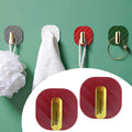 miorashop® 2li Yapışkanlı Retro Askılık Dolap Kapak Kulpu Kırmızı