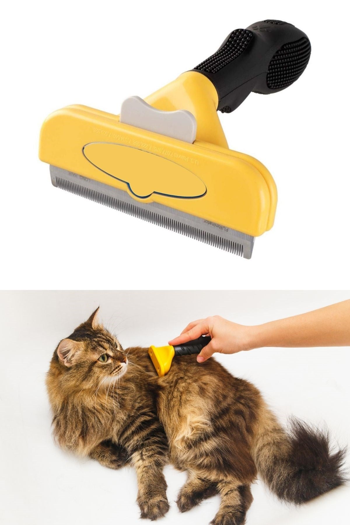 miorashop® Kedi ve Köpekler İçin Kısa Tüylü Köpek Tarağı Tüy Toplayıcı Tarak Large