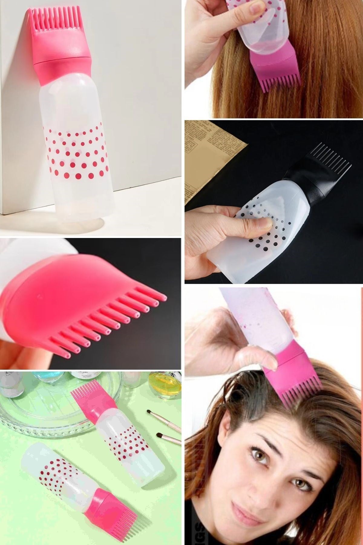 miorashop® Saç Boyama Aparatı Taraklı Saç Bakımı Krem Saç Yağı Uygulama Aparatı