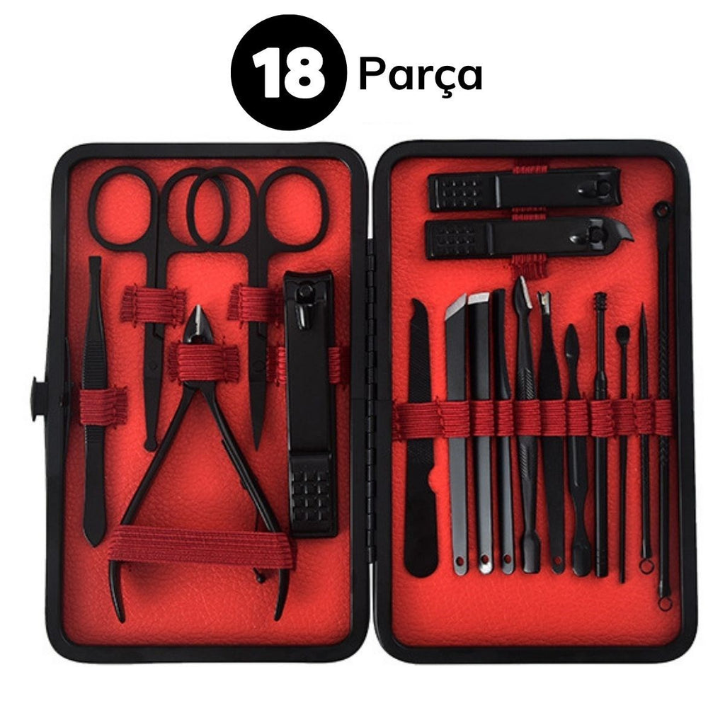 miorashop® 18 Parça Çanta Tipi Manikür Pedikür Tırnak Bakım Seti