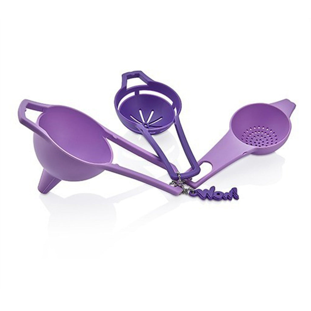 miorashop® Pratik Yumurta Süzgeci Mini Süzgeç Huni Seti Hepsi Bir Arada