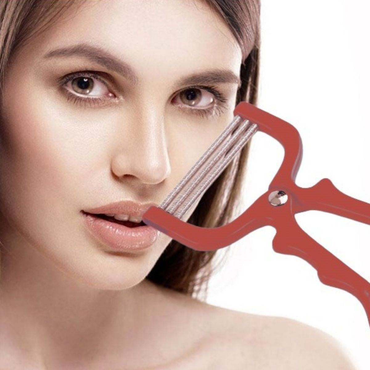 miorashop® Kaş Bıyık Yüz Tüy Alma Aleti Yaylı Yüz Epilasyon Aleti