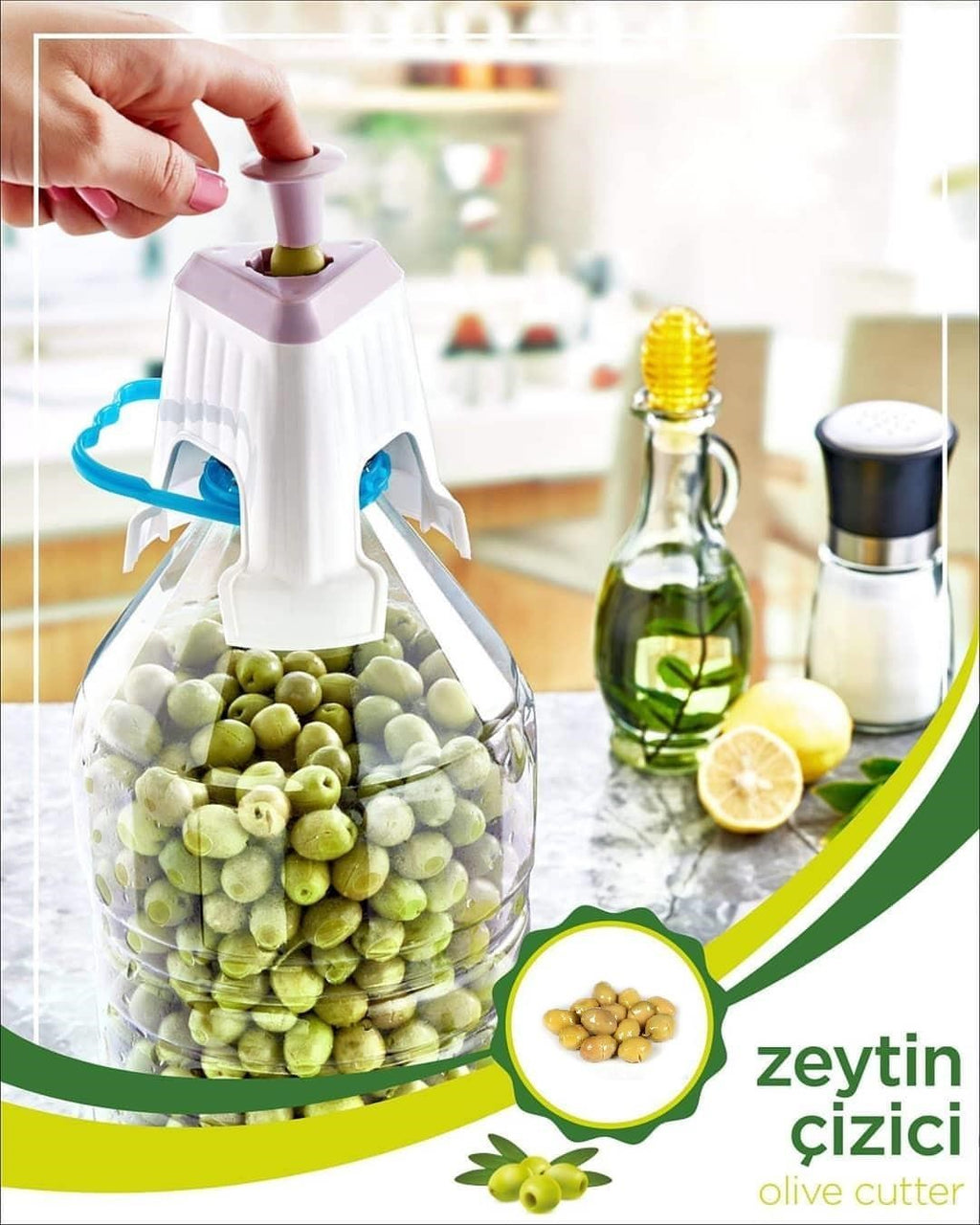 miorashop® Kolay Zeytin Dilme Çizme Aparatı Pratik Kolay Zeytin Çizici Alet