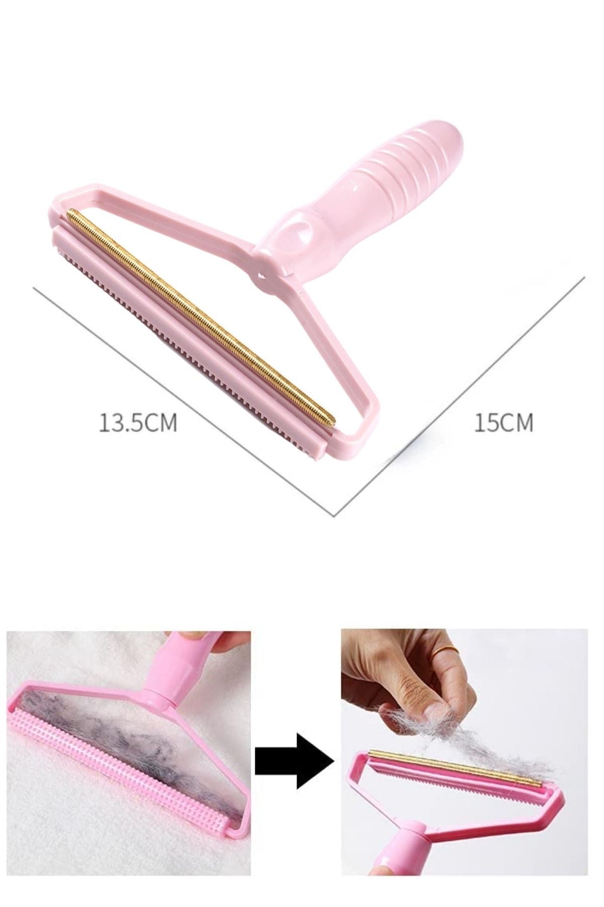 miorashop® Çift Taraflı Elbise Kazak Plastik Kumaş Tüy Alma ve Tiftik Temizleyici Toplayıcı Taşınabilir