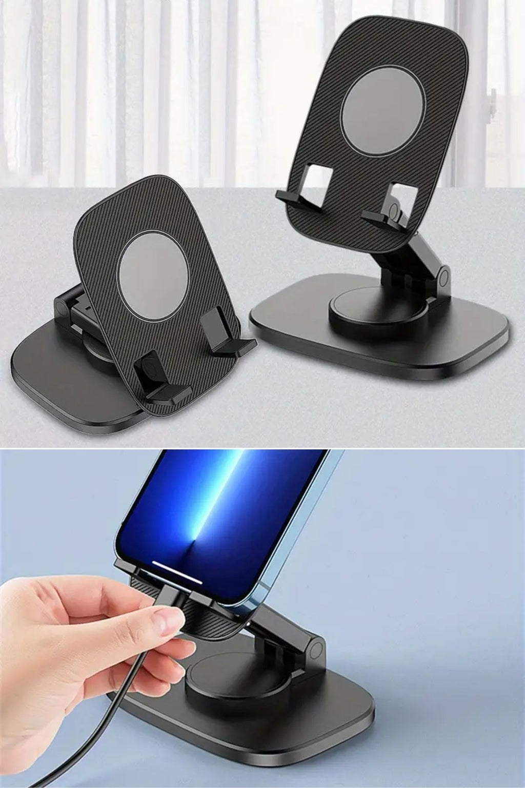 miorashop® 360 Döner Masaüstü Mobil Telefon Tutucu Standı
