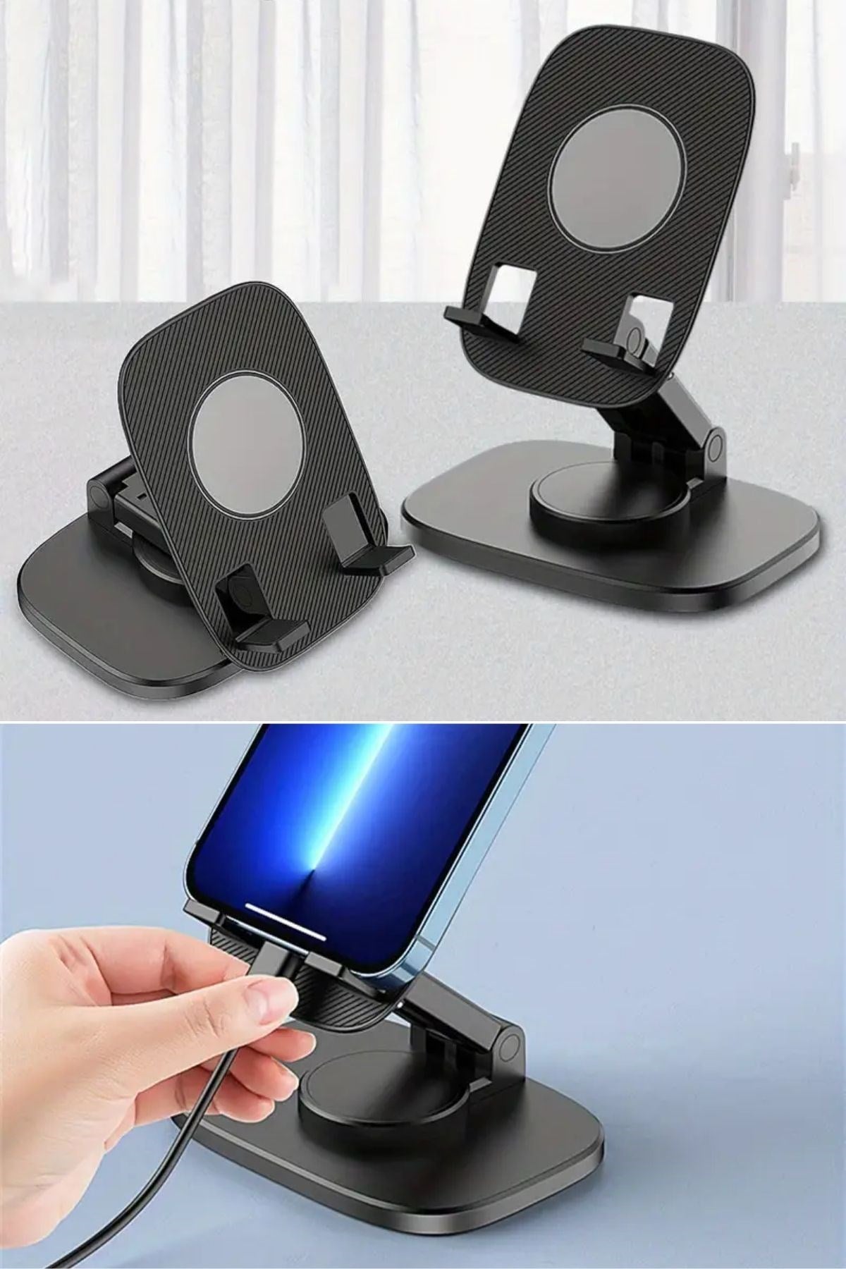 miorashop® 360 Döner Masaüstü Mobil Telefon Tutucu Standı