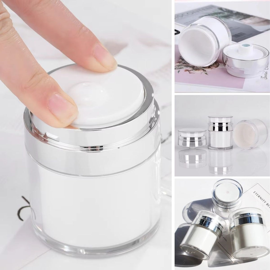 miorashop® Hava Pompalı Doldurulabilir Vakumlu Krem,Fondoten Sıvı Kozmetik Ürün Şişesi