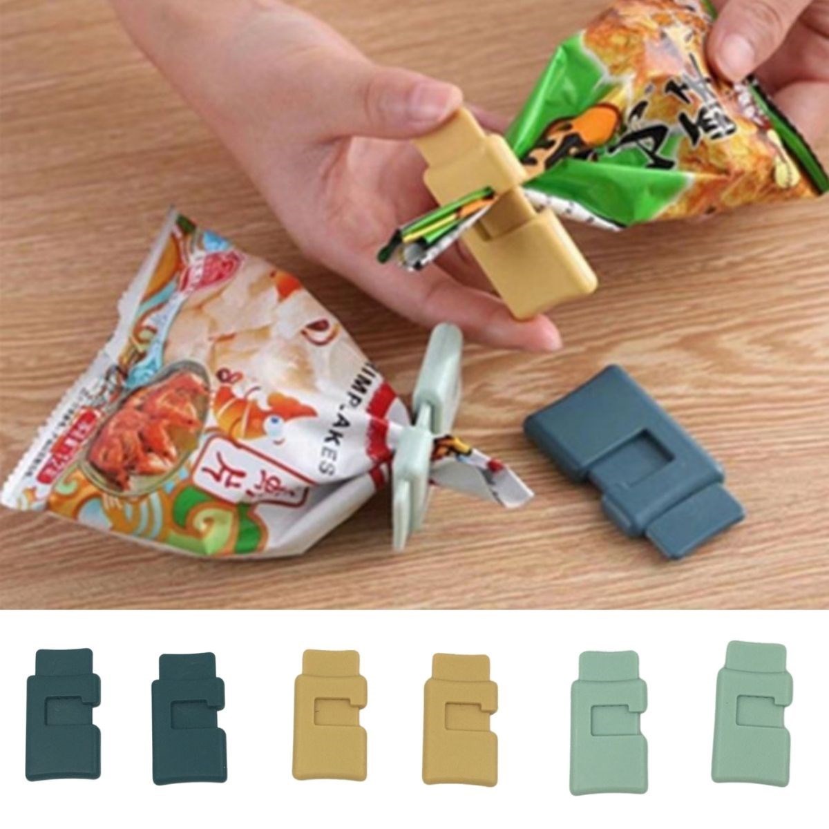 miorashop®  6lı Hava Sızdırmaz Poşet Torba Ambalaj  Ve Paket Kıstırmalı Kapatma Klipsi