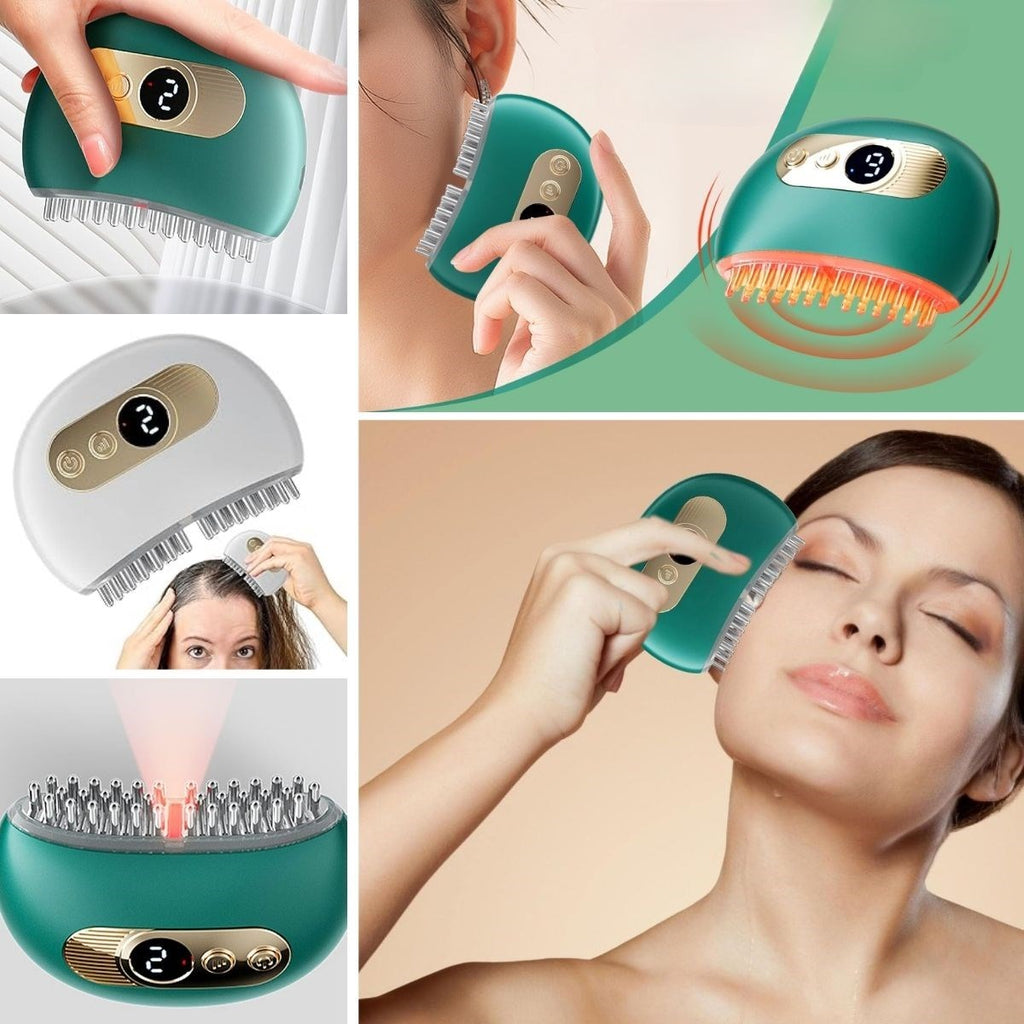 miorashop® 1 Adet Akıllı Elektrik Akımlı EMS Titreşimli Masaj Tarağı Kademeli Yüz Masaj Aleti Aparatı