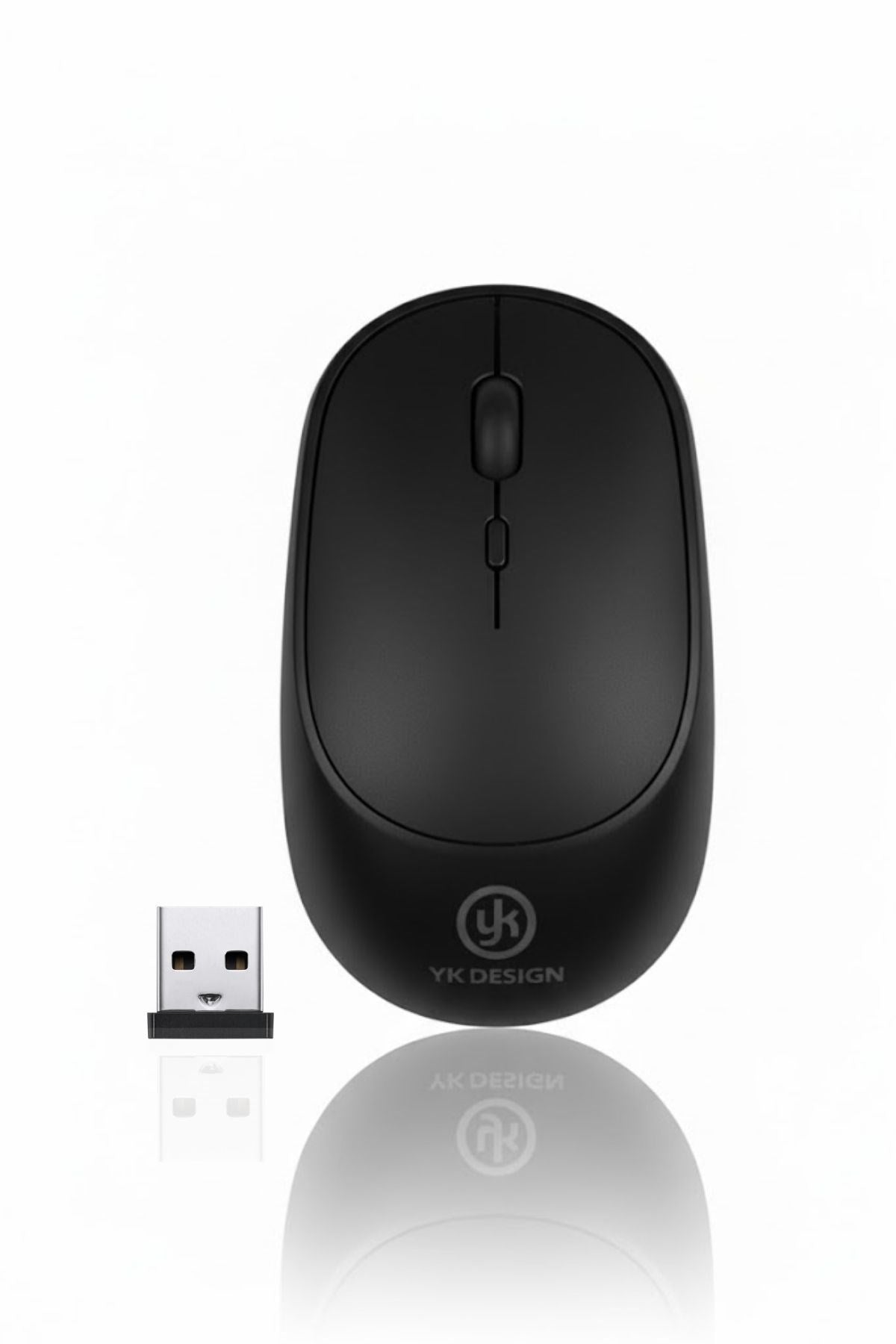 miorashop® Siyah Renkli Ergonomik Sessiz Kablosuz Mouse – USB Alıcılı, Ofis ve Oyun İçin Konforlu Bilgisayar Faresi MS6310