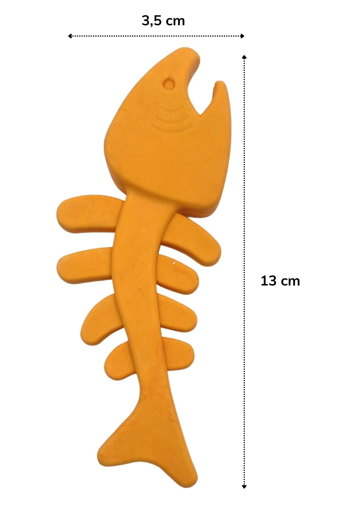 miorashop® Balık Kemiği İskelet Şekilli Renkli Plastik Kedi Oyuncağı
