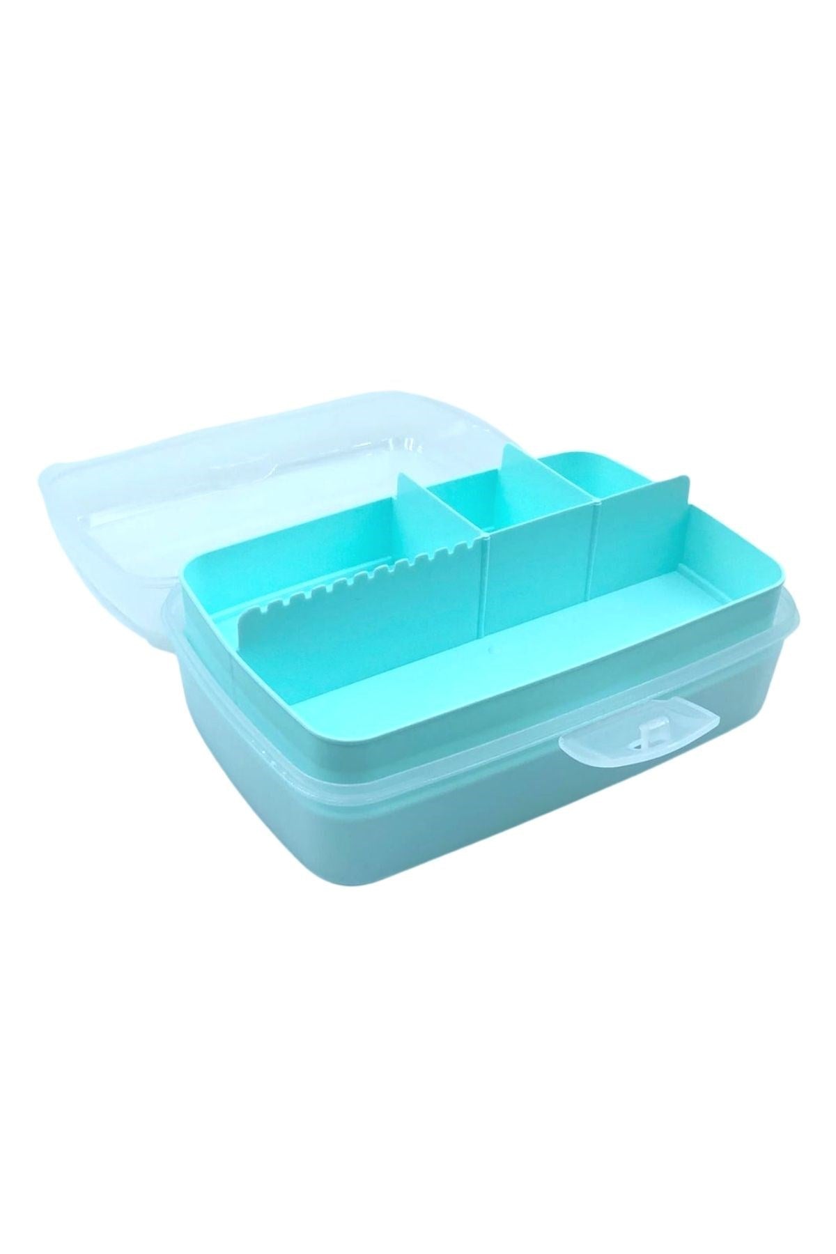 miorashop® 12 Bölmeli Çok Amaçlı Takı Toka Kutusu Dikiş Kutusu Kapaklı Organizer Kutusu Bölmeli Kutu