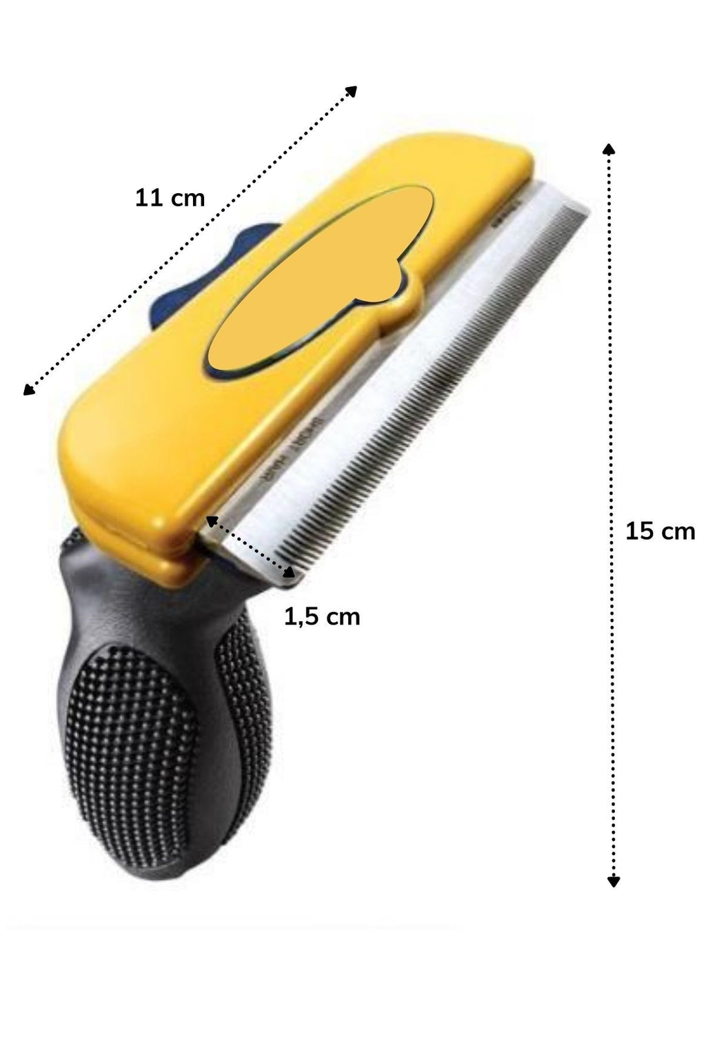 miorashop® Kedi ve Köpekler İçin Kısa Tüylü Köpek Tarağı Tüy Toplayıcı Tarak Large