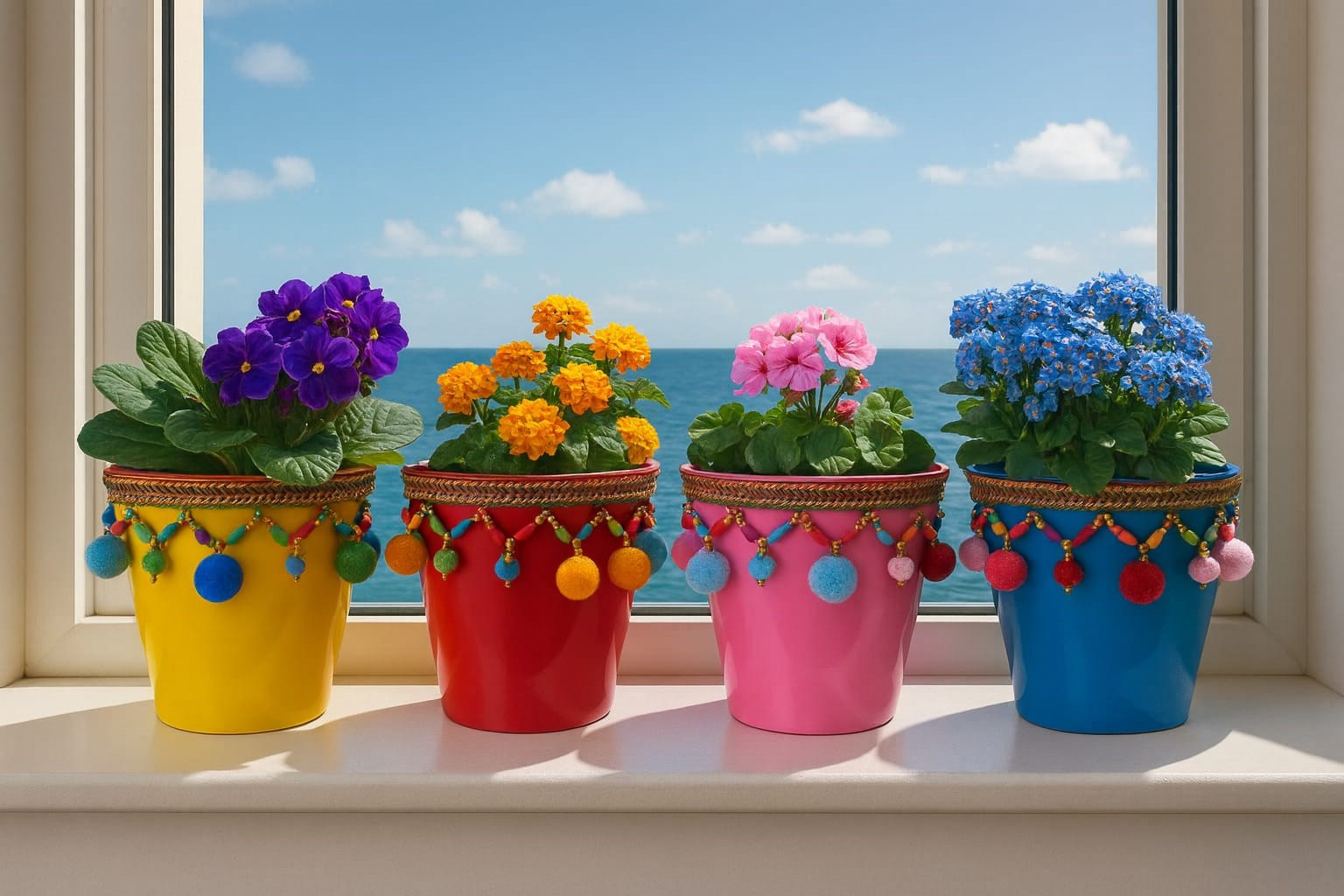 NF Dekoratif Saksı Akdeniz Tekli KIRMIZI Tekli fiyatı