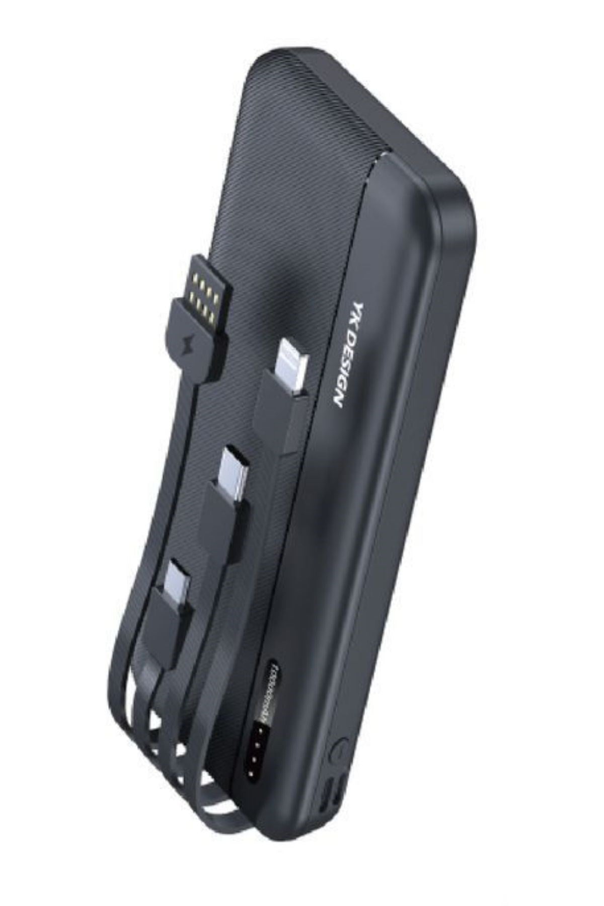 miorashop® 10000 mAh Micro Type-C USB Lightning 4 Kablolu Hızlı Kablosuz Şarj Powerbank