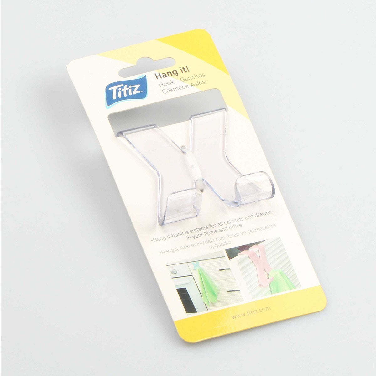 miorashop® Hang it Pratik Kolay Taşımabilir Havlupan 2 Kancalı Banyo Askısı