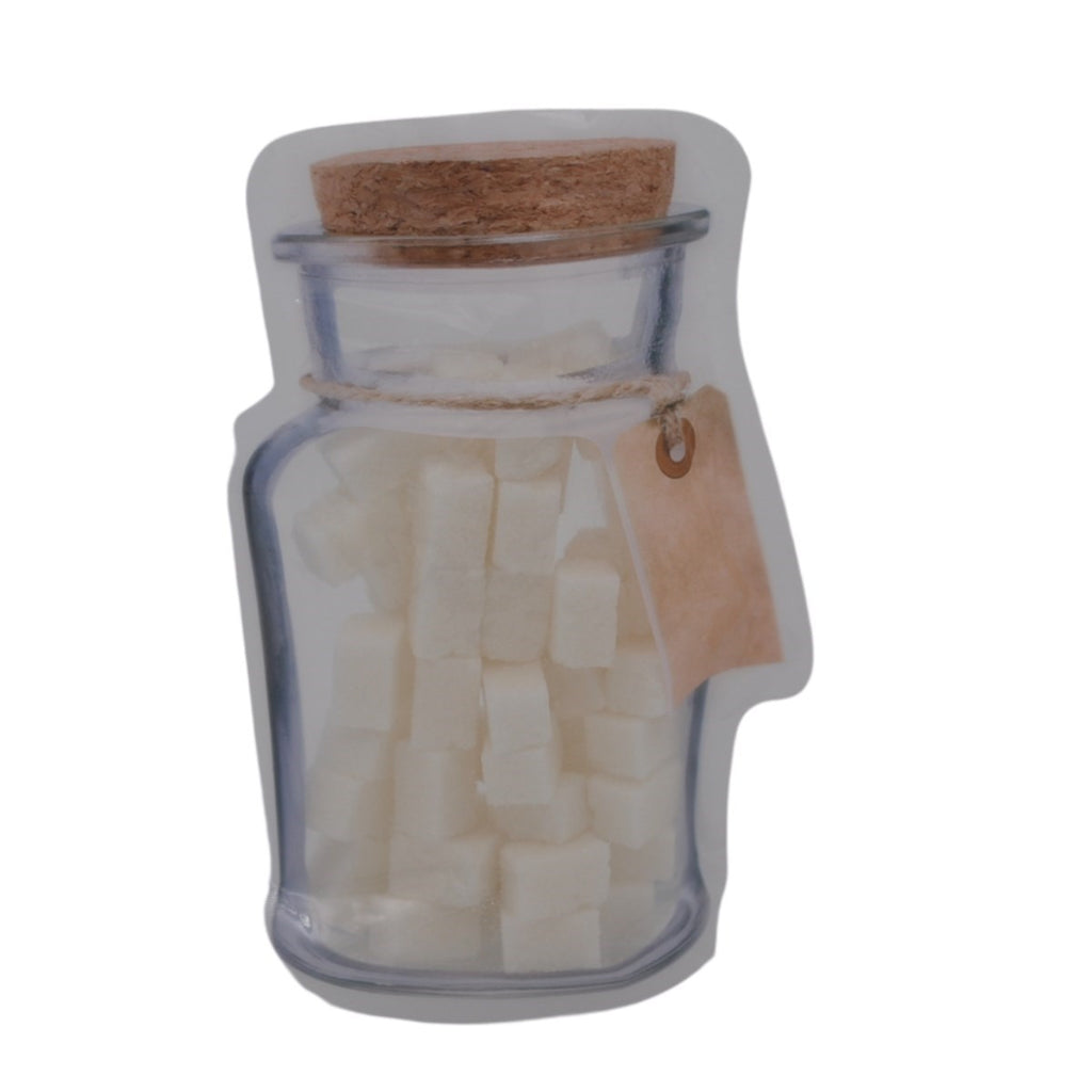 miorashop® Kavanoz Görünümlü Kilitli Poşet Çıtçıtlı ve Pratik Torba 4 Adet