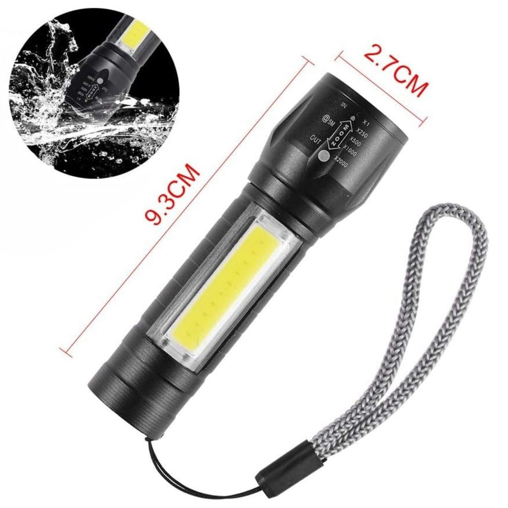 miorashop® Kutulu Mini El Feneri – Taşınabilir LED Kamp ve Acil Durum El Lambası Plastik Gövde