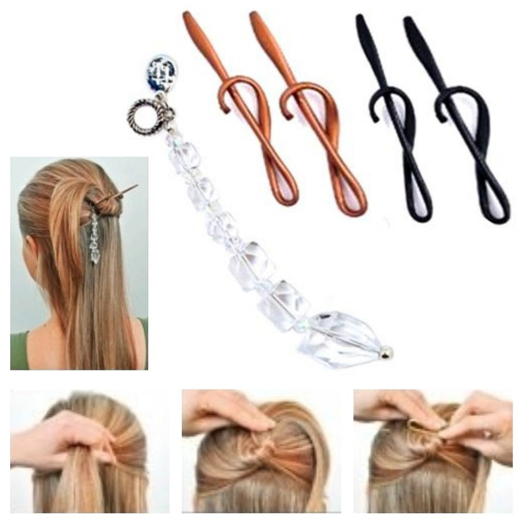 miorashop® Kolay Saç Toplama Örgü Yapma Tokası Saç Şekillendirme Seti