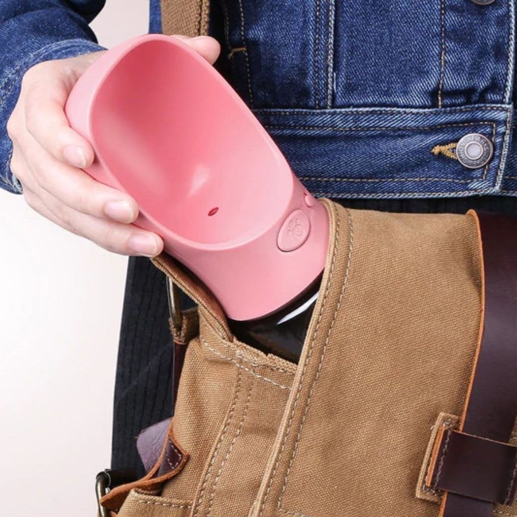 miorashop® Taşınabilir Evcil Hayvan Suluğu Seyahat Kabı Kilitlenebilen Su Sızdırmaz Kap 350 ml