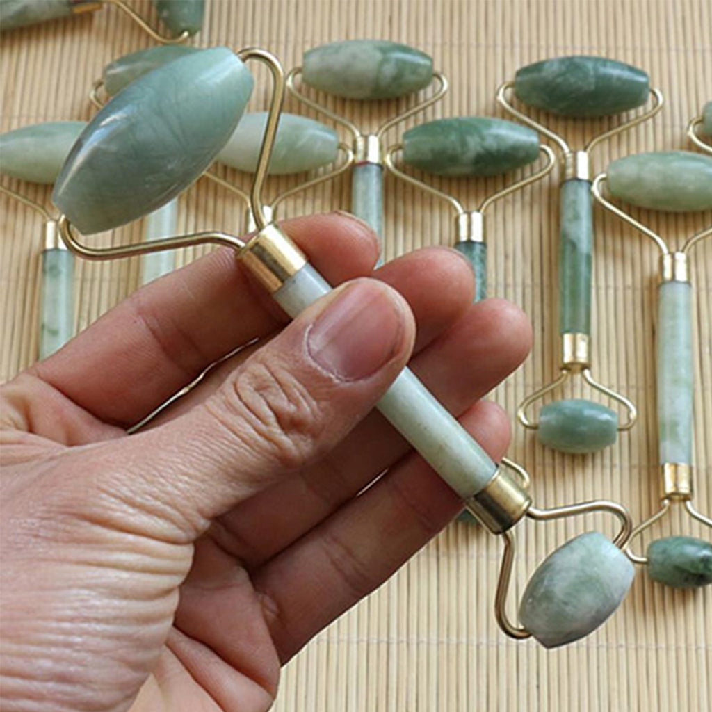 miorashop® Yeşim Taşı Çift Taraflı Cilt Masaj Aleti