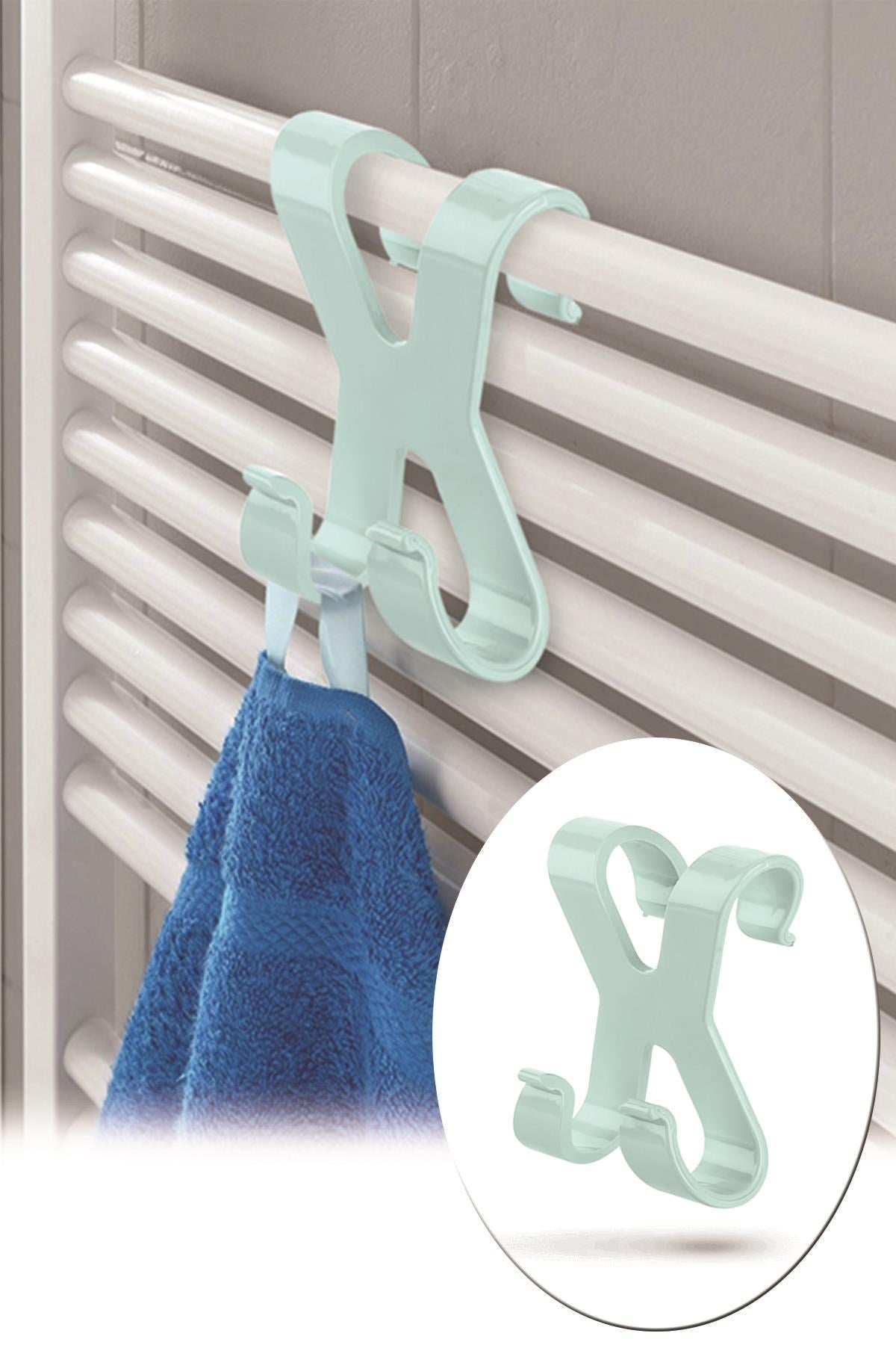 miorashop® Mutfak Banyo Dolap Kapağına Takılan Meta Havlu Askılığı Aparatı