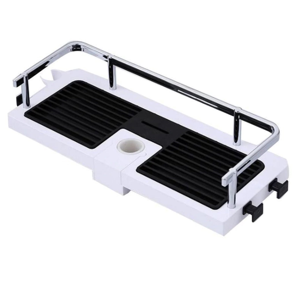 miorashop® Banyo Direğine Asılabilir Köşelik Şampuanlık Sabunluk Çift Askılı Düzenleyici Raf Paslanmaz