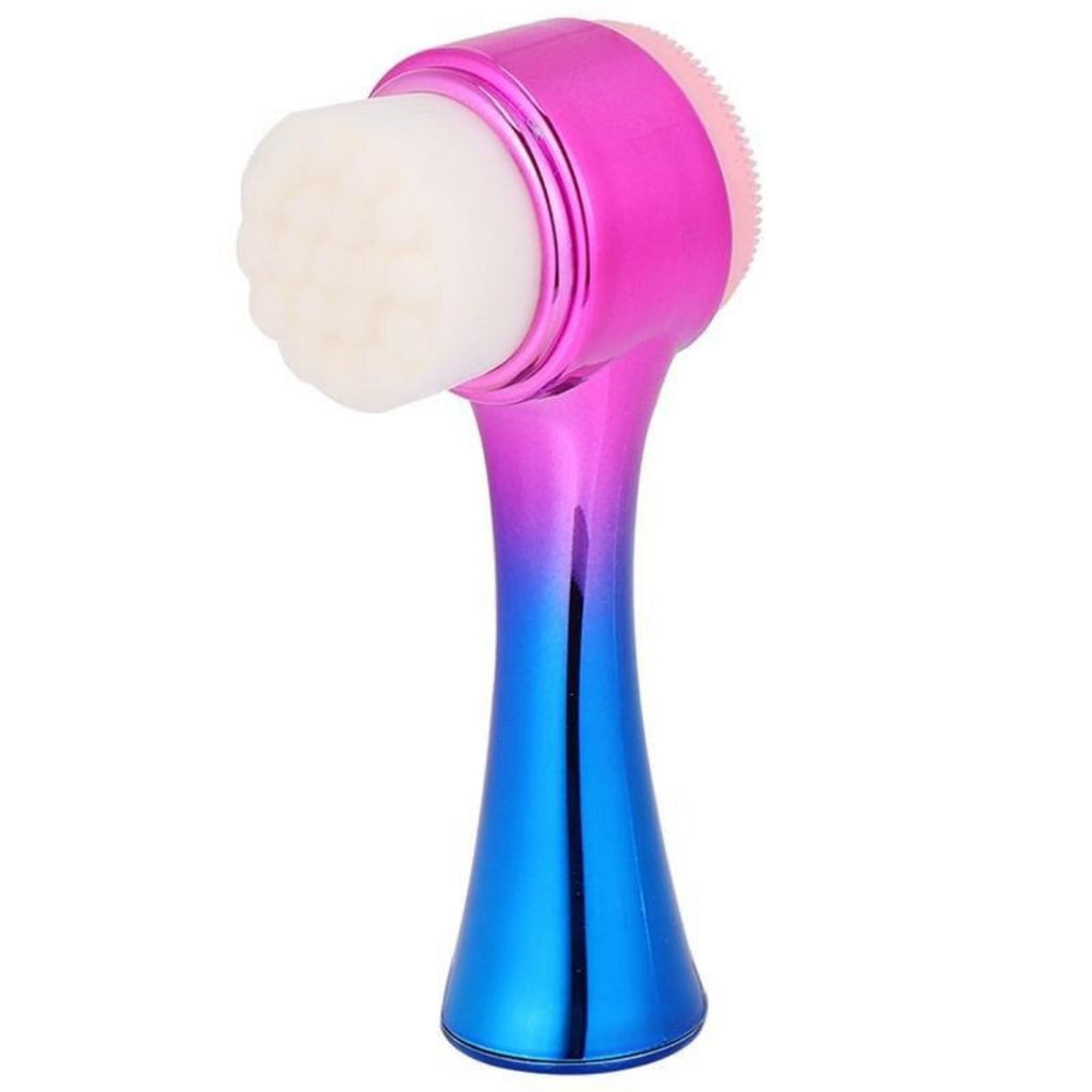 miorashop® Çift İşlevli Renkli Cilt Yüz Temizleme Fırçası Peeling Masaj Etkili Gözenek Temizleyici Alet
