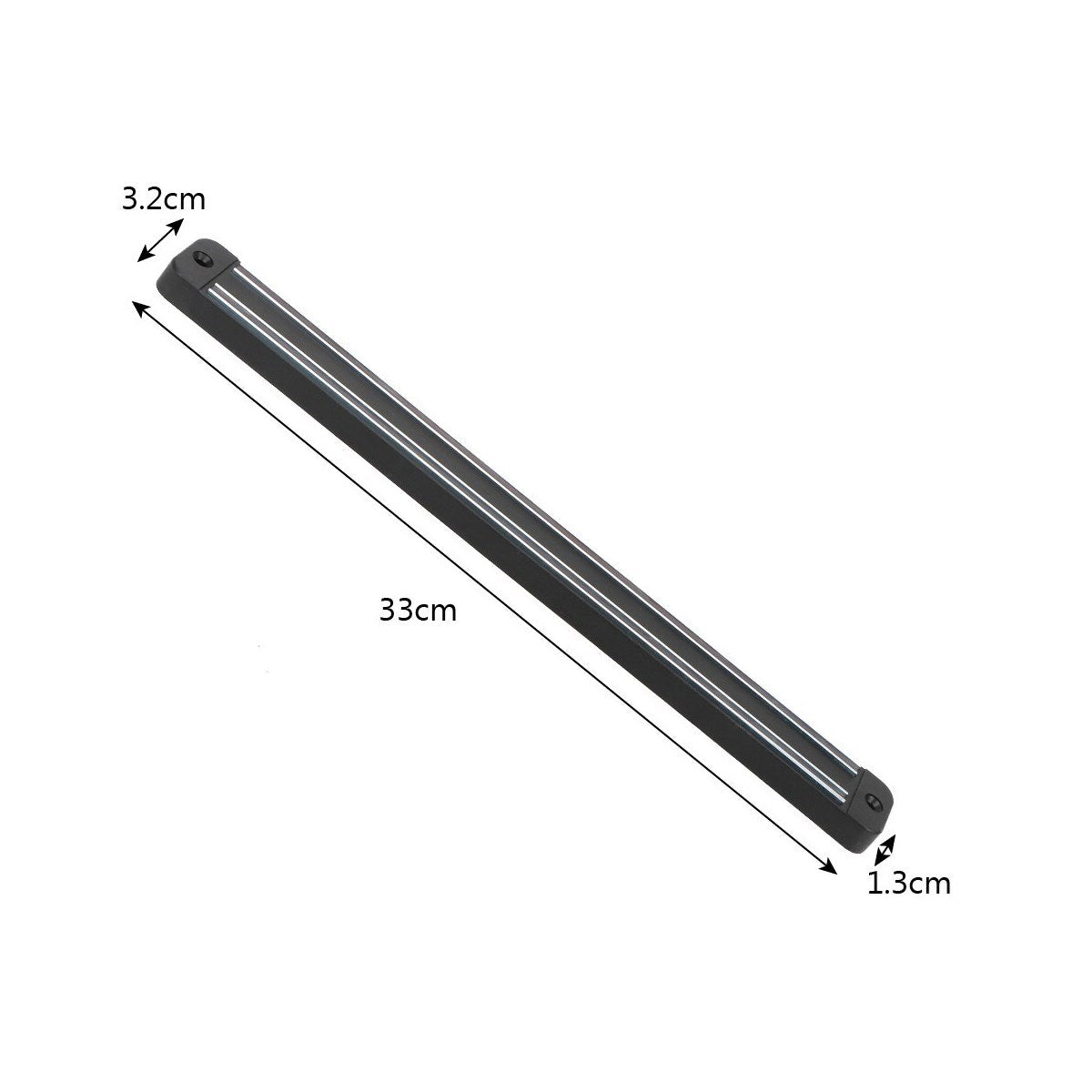 miorashop® Mıknatıslı Paslanmaz Duvar Bıçak Askısı Standı 33 Cm  Aparat