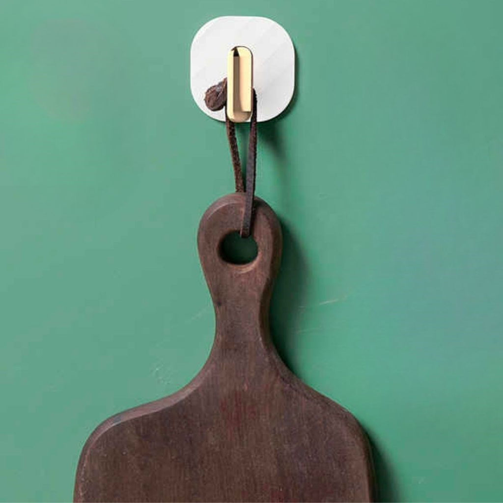 miorashop® 2li Yapışkanlı Retro Askılık Dolap Kapak Kulpu Beyaz
