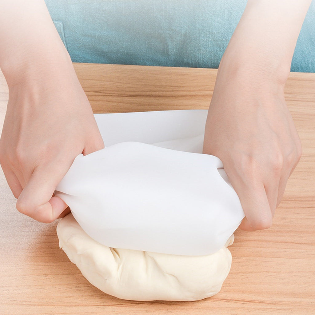 miorashop® Orta Hamur Torbası Silikon Şeffaf Hamur Yoğurma Torbası Ekmek Makarna Mantı  Hamuru Kolay Yo