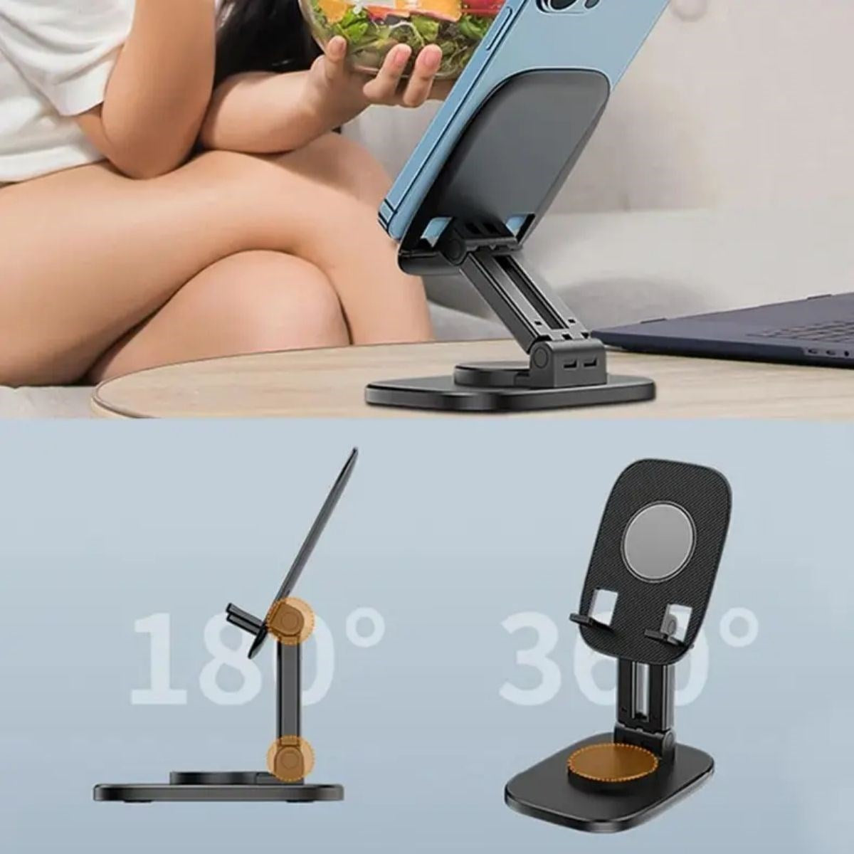 miorashop® 360 Döner Masaüstü Mobil Telefon Tutucu Standı