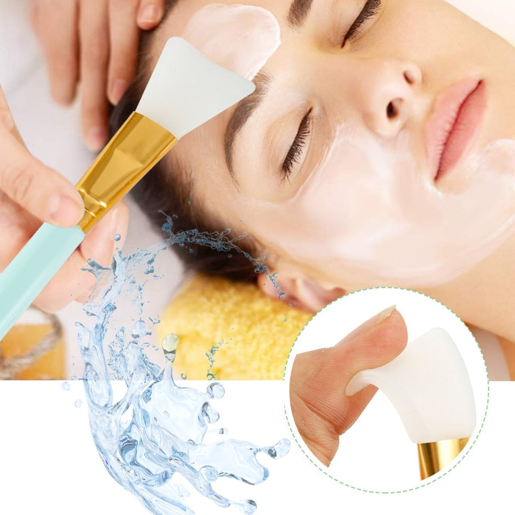 miorashop® 2li Silikon Temizlemesi Kolay Kullanılabilen Yüz Cilt Bakımı Maske Ve Krem Spatulası