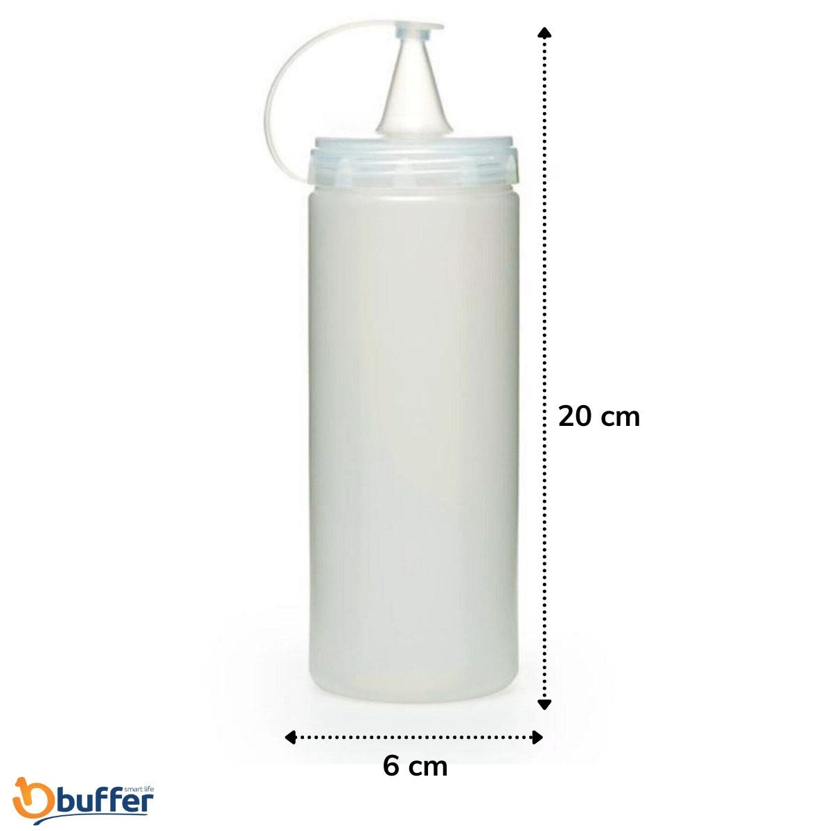 miorashop® Şeffaf Kapaklı Sızdırmaz Yağlık Sosluk Şişesi Plastik Yağdanlık 400 ml AP-9028