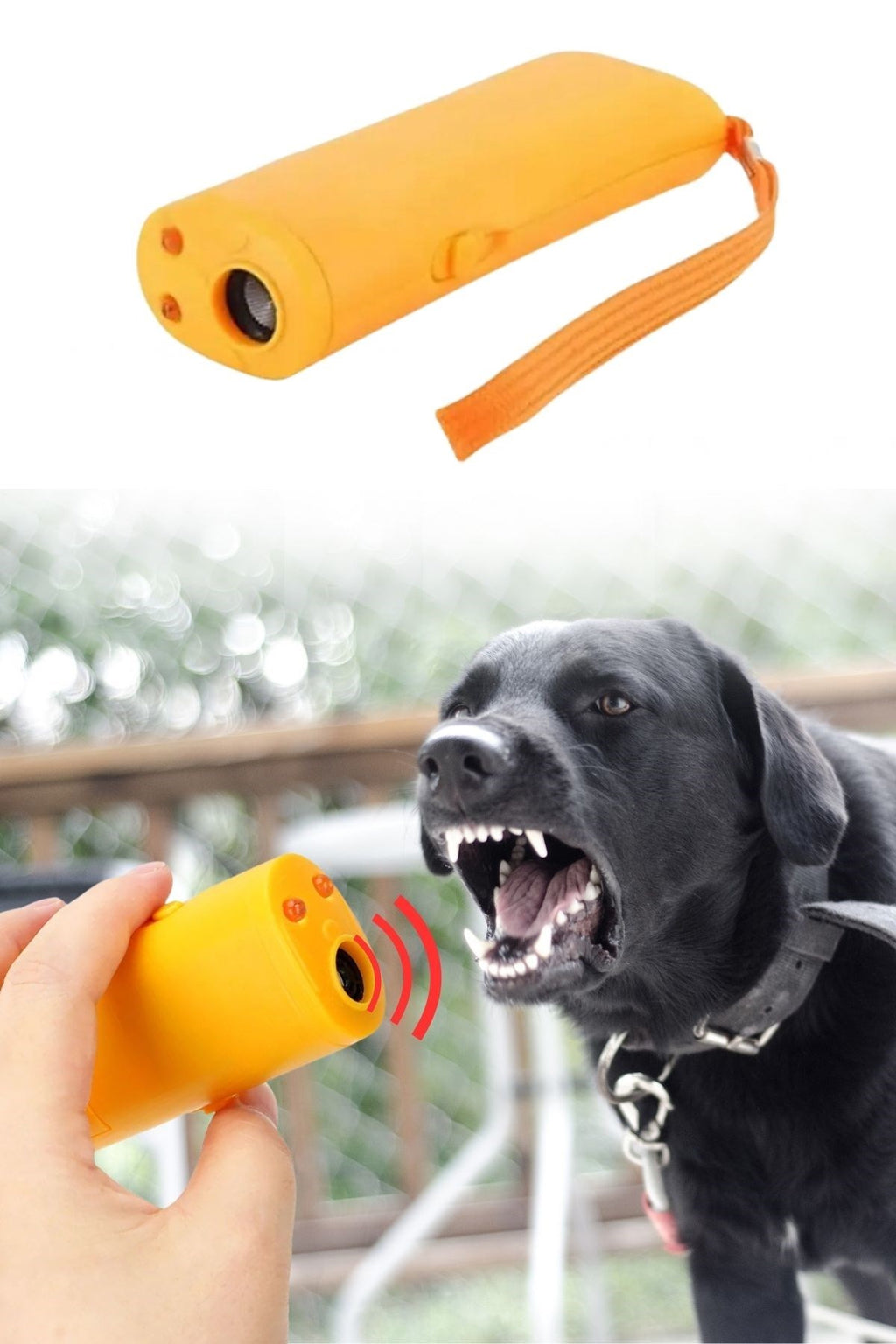 miorashop® Ultrasonik Köpeksavar Köpek Kovucu Köpek Kornası Eğitim Cihazı