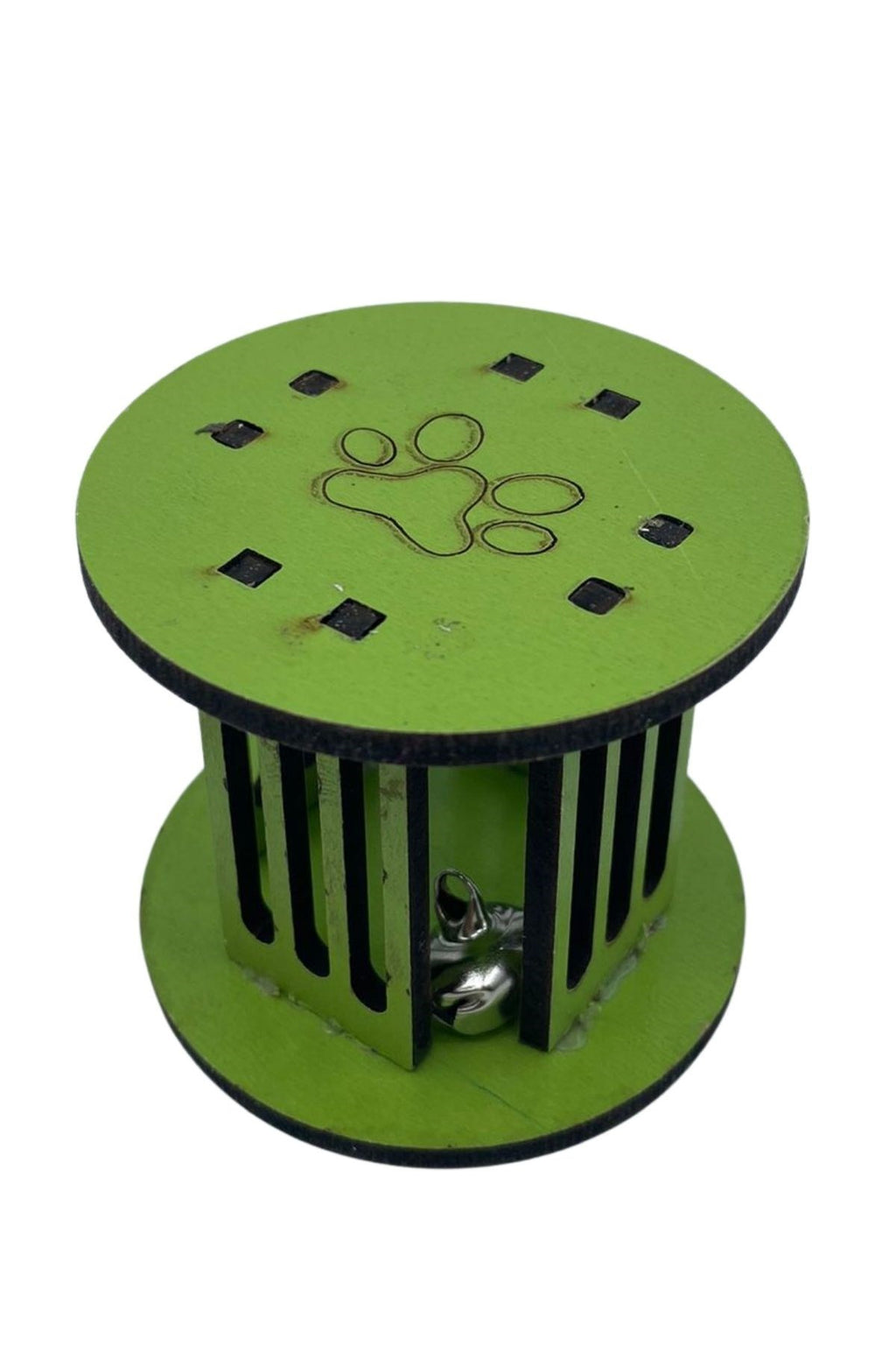 miorashop®  Mini Silindir Eğlenceli Renkli Sağlam Küçük Pati İzi Şekilli Kedi Oyuncağı