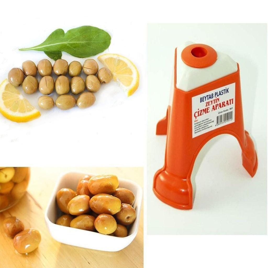 miorashop® Kolay Zeytin Dilme Çizme Aparatı Pratik Kolay Zeytin Çizici Alet