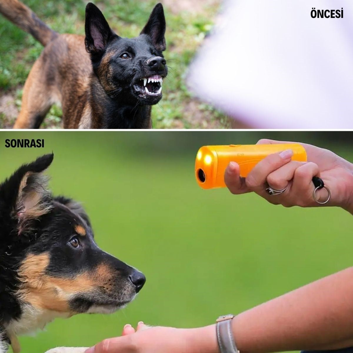 miorashop® Ultrasonik Köpeksavar Köpek Kovucu Köpek Kornası Eğitim Cihazı