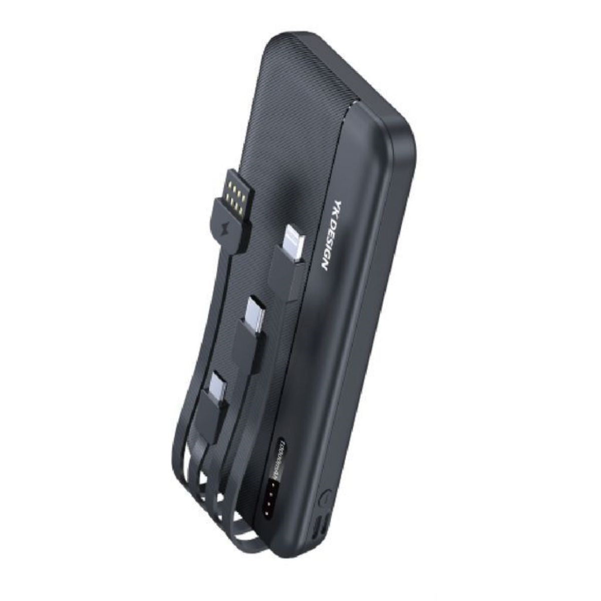 miorashop® 10000 mAh Micro Type-C USB Lightning 4 Kablolu Hızlı Kablosuz Şarj Powerbank