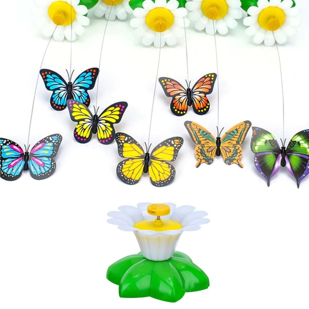 miorashop® Hareketli Dönen Kelebek - Kedi Oyuncağı ( Pille Çalışır)